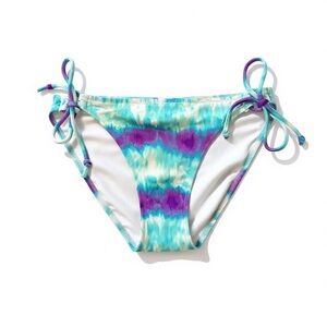 Victoria's Secret White and Purple Bikini Bottom